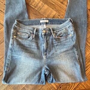 Good American Good Legs Raw Stagger Hem Jeans